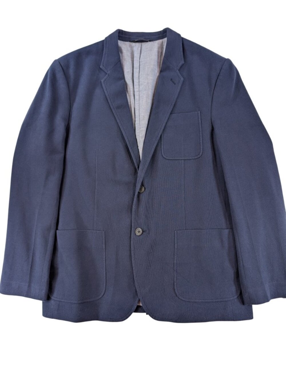 Banana Republic Blazer Navy Blue Cotton Tailored Fit Sport Coat Jacket 46